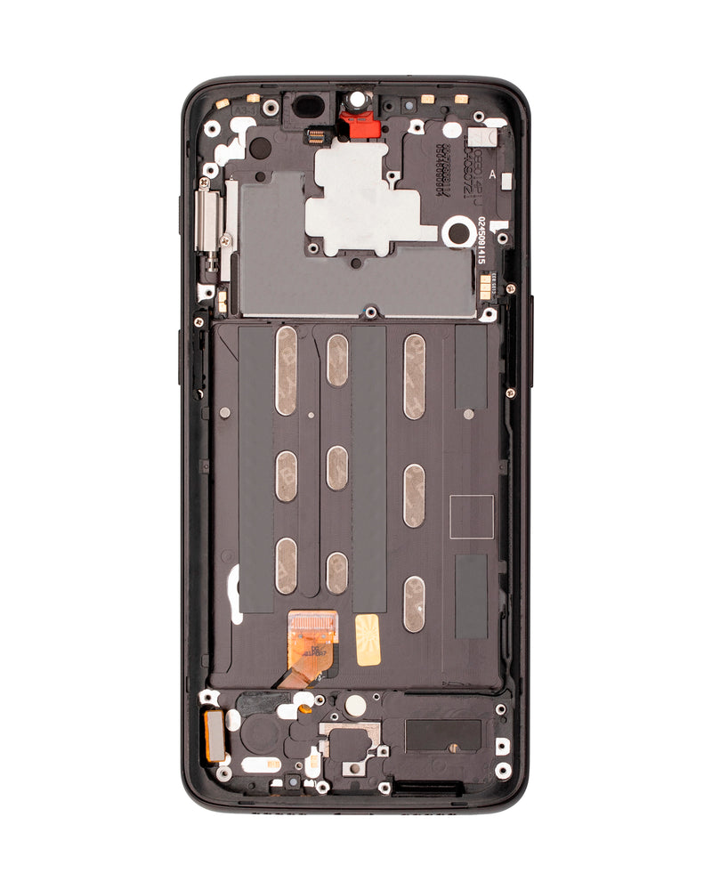 OnePlus 6T (A6010 / A6013) OLED Screen Assembly Replacement With Frame (Refurbished) (Midnight Black)