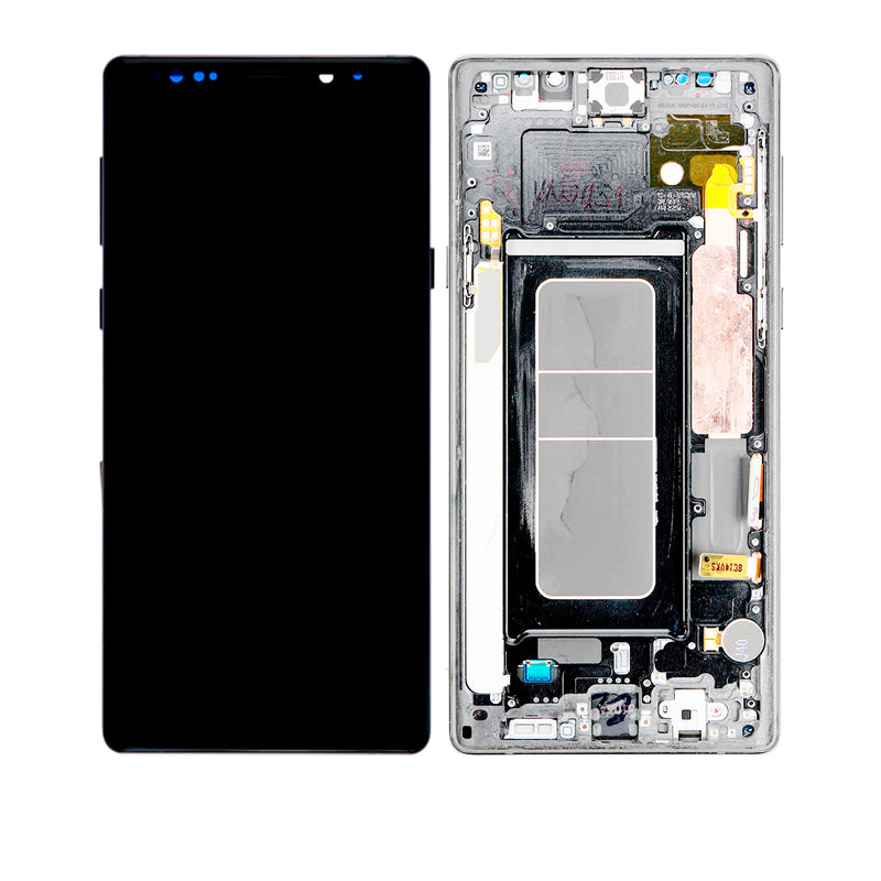 Samsung Galaxy Note 9 OLED Screen Assembly Replacement With Frame (OLED PLUS) (Cloud Silver)