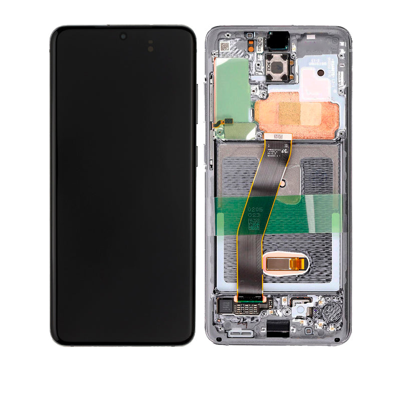 Samsung Galaxy S20 5G LCD Screen Assembly Replacement With Frame (Compatible For All Carriers Except Verizon 5G UW Model) (Aftermarket Incell) (Cosmic Gray)