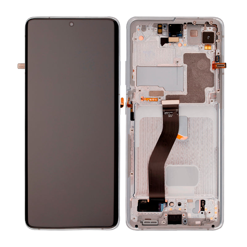 Samsung Galaxy S21 Ultra OLED Screen Assembly Replacement With Frame (OLED PLUS) (Phantom Silver)