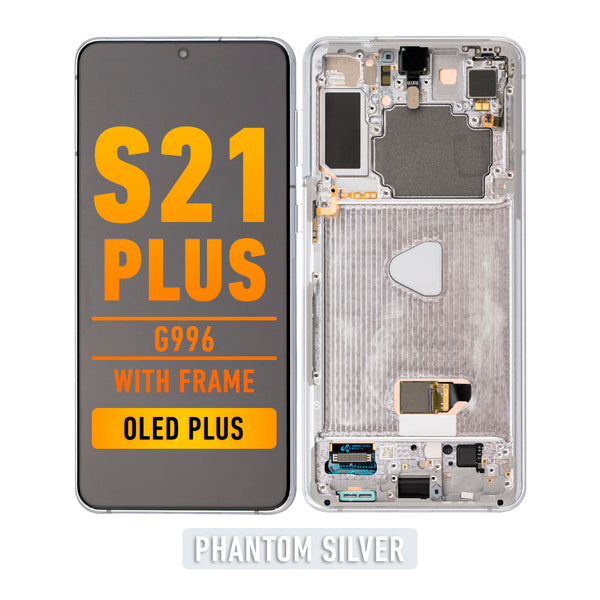 Samsung Galaxy S21 Plus OLED Screen Assembly Replacement With Frame (OLED PLUS) (Phantom Silver)
