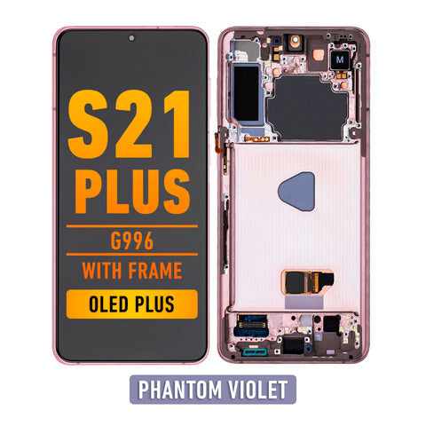 Samsung Galaxy S21 Plus OLED Screen Assembly Replacement With Frame (OLED PLUS) (Phantom Violet)