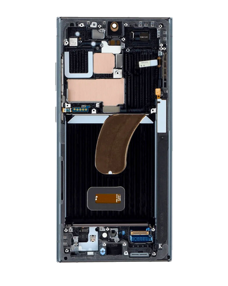 Samsung Galaxy S23 Ultra 5G OLED Screen Assembly Replacement With Frame (Refurbished) (Graphite)