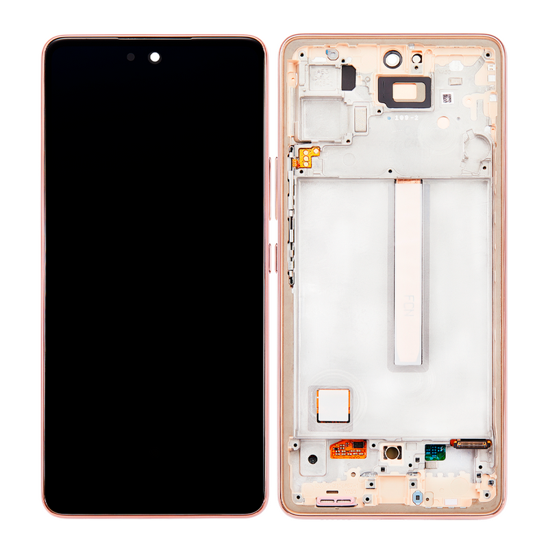 Samsung Galaxy A53 5G (A536 / 2022) (6.36") OLED Screen Assembly Replacement With Frame (OLED PLUS) (Peach)