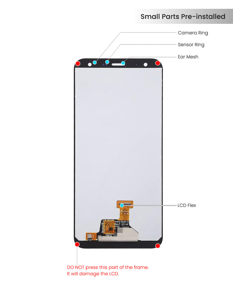 LG K40 / K12 Plus LCD Screen Assembly Replacement Without Frame (All Colors)