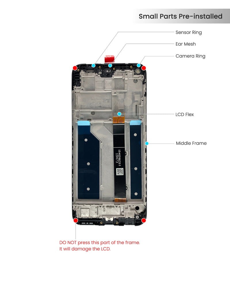 LG K61 LCD Screen Assembly Replacement With Frame