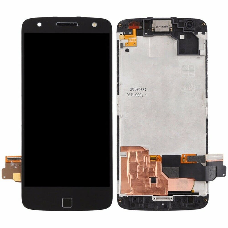 Motorola Moto Z Force Droid (XT1650-02) LCD Screen Assembly Replacement Without Frame (Refurbished) (Black)