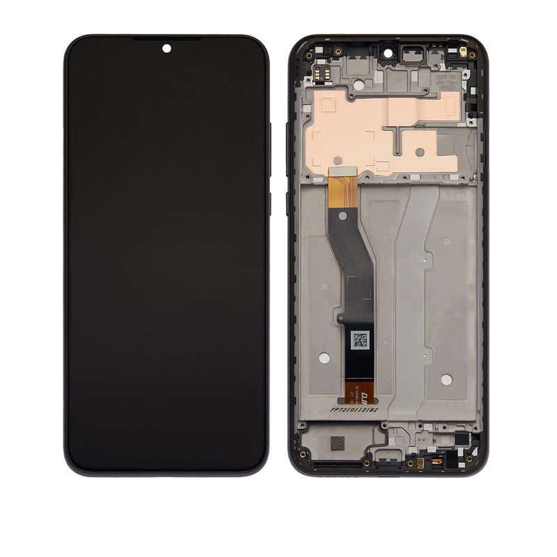 Motorola G Play 2021 (XT2093) LCD Screen Assembly Replacement With Frame (Refurbished) (Flash Gray)