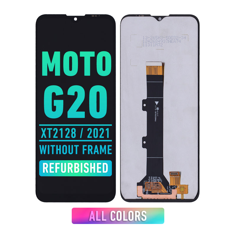 Motorola Moto G20 (XT2128 / 2021) LCD Screen Assembly Replacement Without Frame (Refurbished) (All Colors)