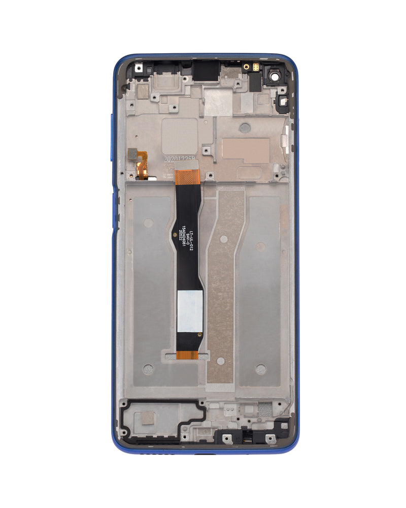 Motorola Moto G Power (XT2117 / 2021) LCD Screen Assembly Replacement With Frame (Refurbished) (Blue)