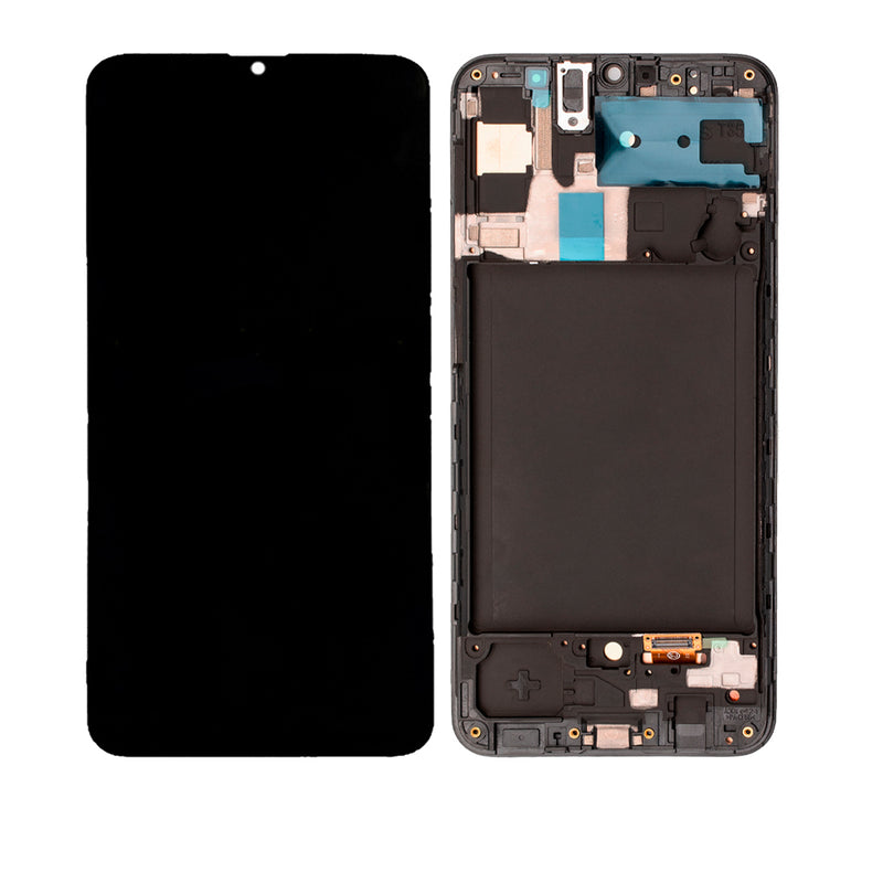 Samsung Galaxy A30s (A307 / 2019) LCD Screen Assembly Replacement With Frame (WITHOUT FINGER PRINT SENSOR) (Aftermarket Incell) (All Colors)