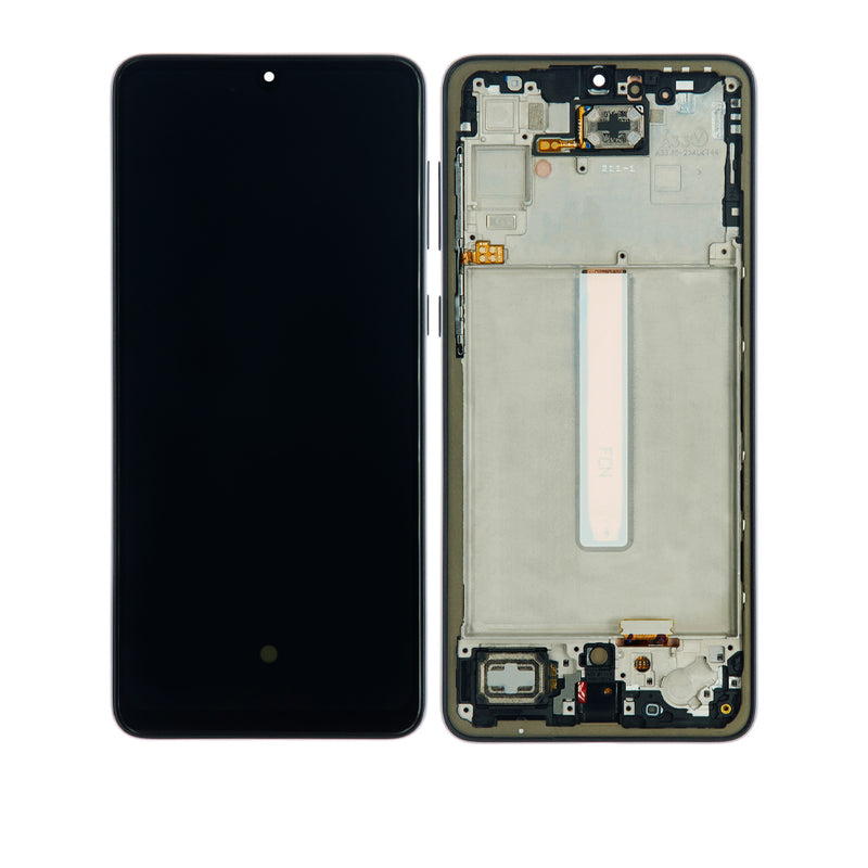 Samsung Galaxy A33 5G (A336 / 2022) OLED Screen Assembly Replacement With Frame (Refurbished) (Black)