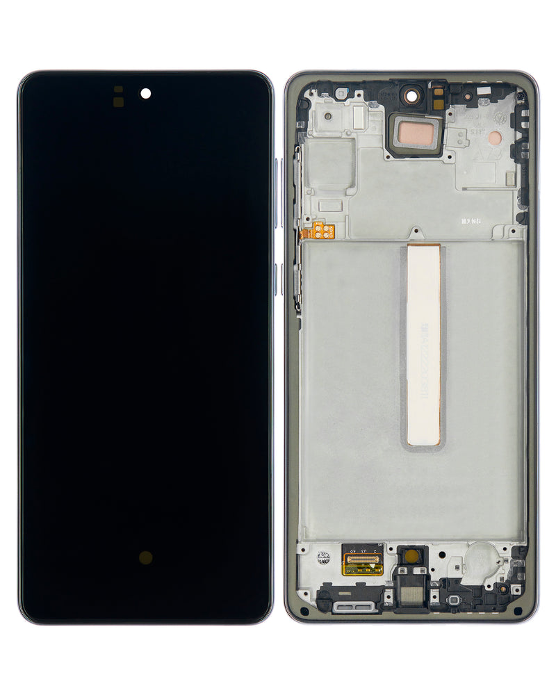 Samsung Galaxy A73 (A735 / 2022) OLED Screen Assembly Replacement With Frame (Refurbished) (Gray)