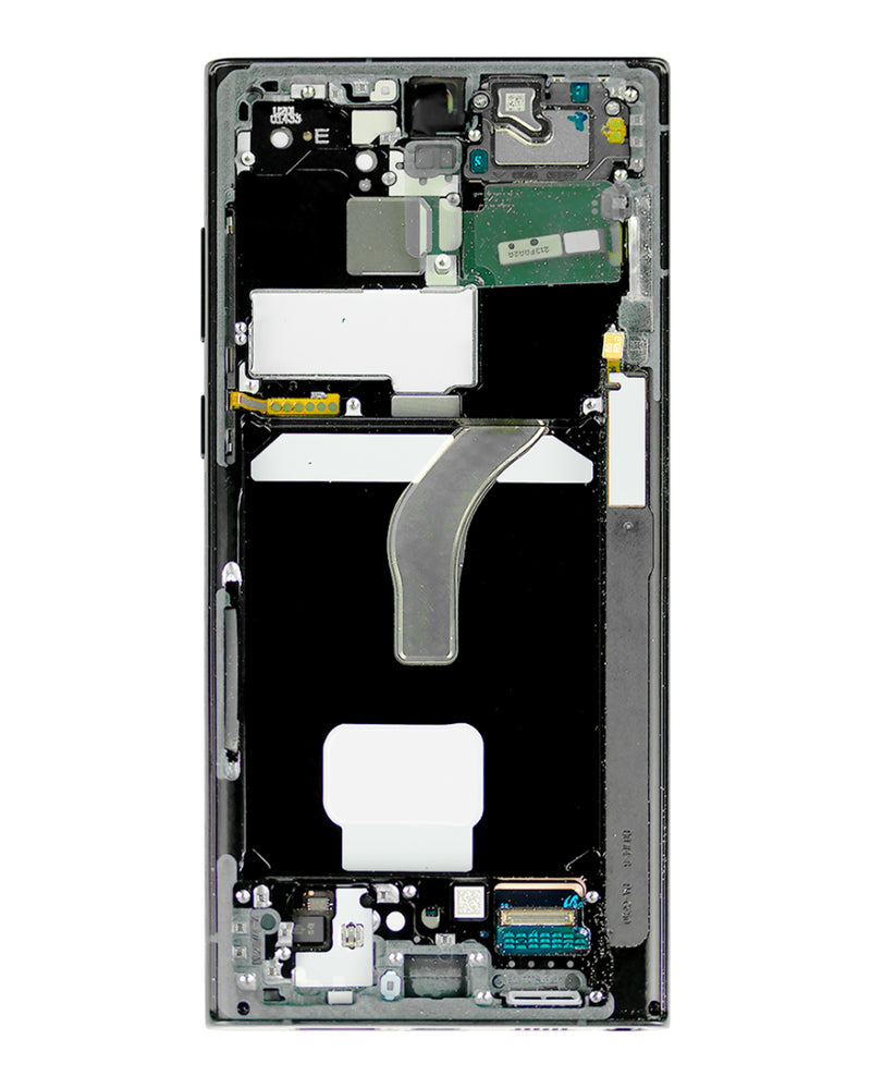 Samsung Galaxy S22 Ultra OLED Screen Assembly Replacement With Frame (Refurbished) (Graphite)