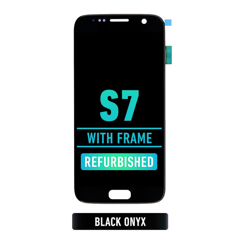 Samsung Galaxy S7 OLED Screen Assembly Replacement With Frame (US Version) (Refurbished) (Black Onyx)
