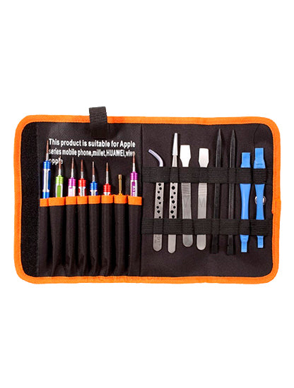 16 In 1 Electronics Repair Tool Kit With Carrying Pouch