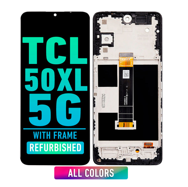 TCL 50 XL 5G LCD Screen Assembly Replacement With Frame (Refurbished) (All Colors)