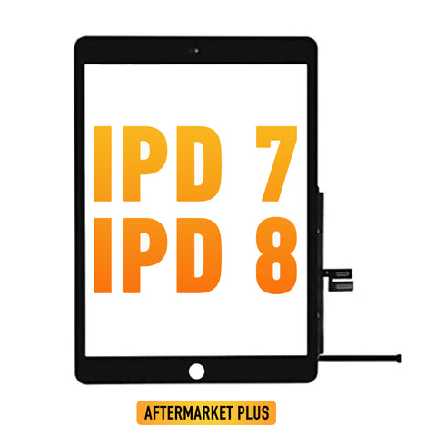 iPad 7 (10.2 / 2019) / iPad 8 (10.2 / 2020) / iPad 9 (10.2 / 2021) Digitizer Replacement (No Home Button) (Aftermarket Plus) (Black)