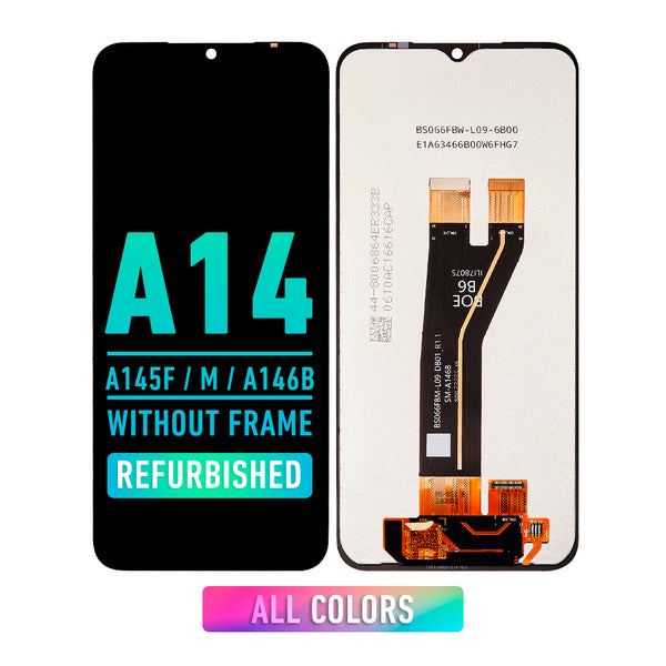 Samsung Galaxy A14 4G (A145F / A145M / 2023) / A14 5G (A146B / 2023) LCD Screen Assembly Replacement Without Frame (Refurbished) (All Colors)