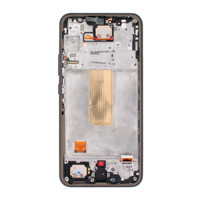 Samsung Galaxy A34 5G (A346 / 2023) OLED Screen Assembly Replacement With Frame (Refurbished) (Graphite)