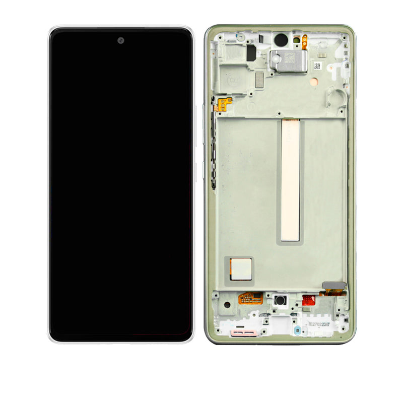 Samsung Galaxy A53 5G (A536 / 2022) (6.36") OLED Screen Assembly Replacement With Frame (OLED PLUS) (White)