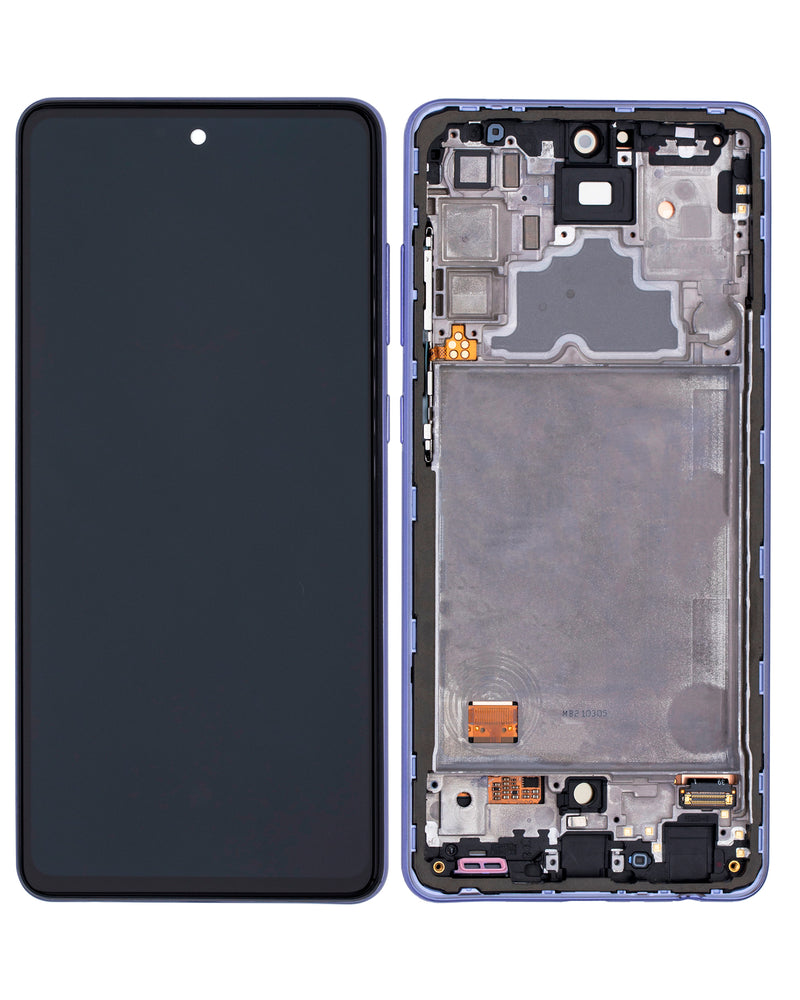 Samsung Galaxy A72 (A725 / 2021) (6.67") OLED Screen Assembly Replacement With Frame (OLED PLUS) (Awesome Violet)