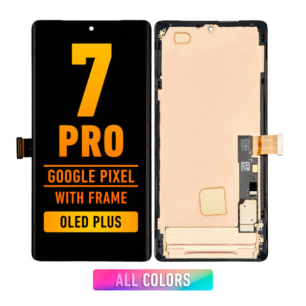 Google Pixel 7 Pro OLED Screen Assembly Replacement With Frame (OLED PLUS) (All Colors)