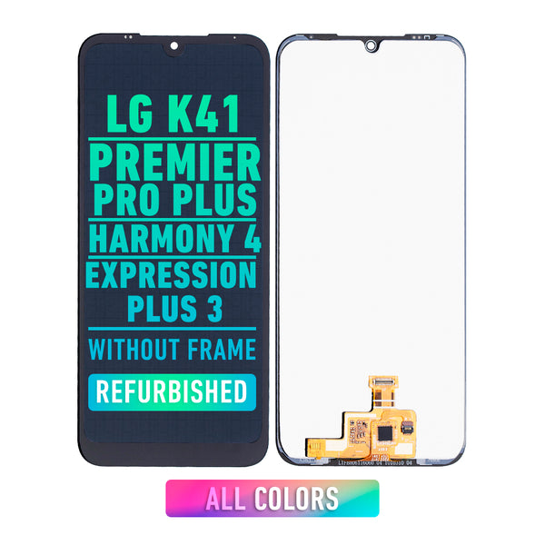 LG K41 (K400) / Premier Pro Plus / Harmony 4 Expression Plus 3 (L455DL) LCD Screen Assembly Replacement Without Frame (Refurbished) (All Colors)