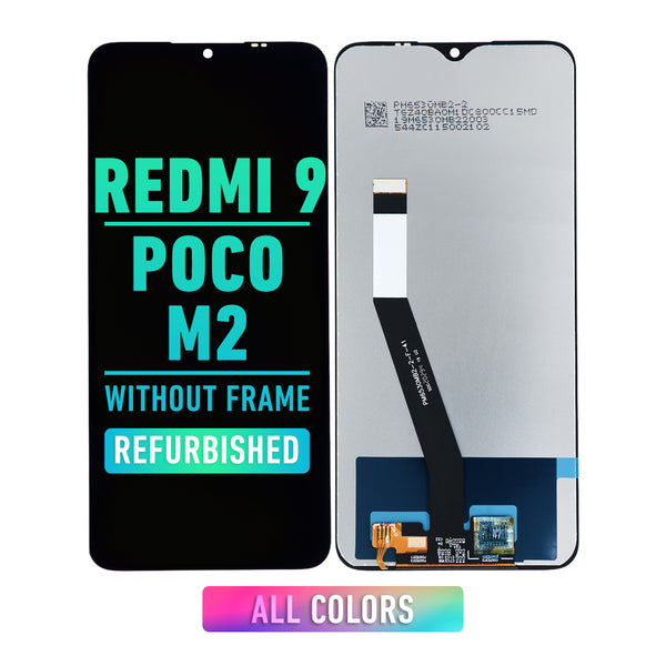Xiaomi Redmi 9 / POCO M2 LCD Screen Assembly Replacement Without Frame (Refurbished) (All Colors)