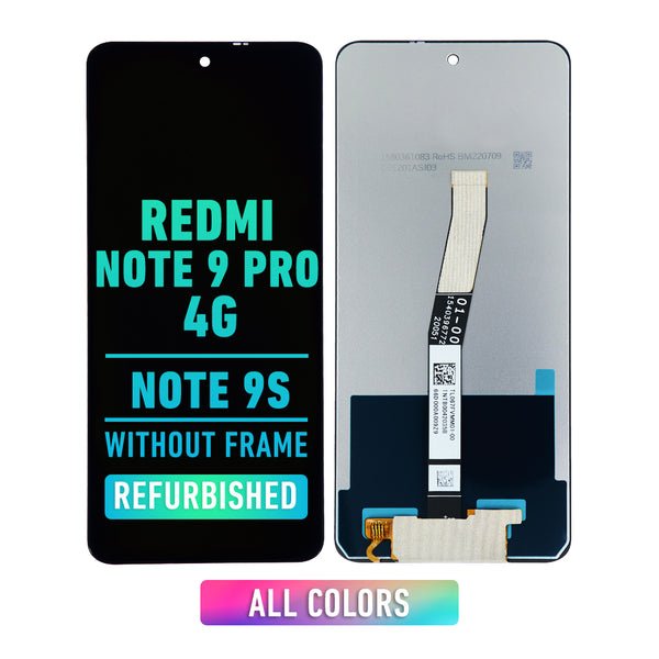 Redmi Note 9 Pro 4G / Redmi Note 9S LCD Screen Assembly Replacement Without Frame (Refurbished) (All Colors)