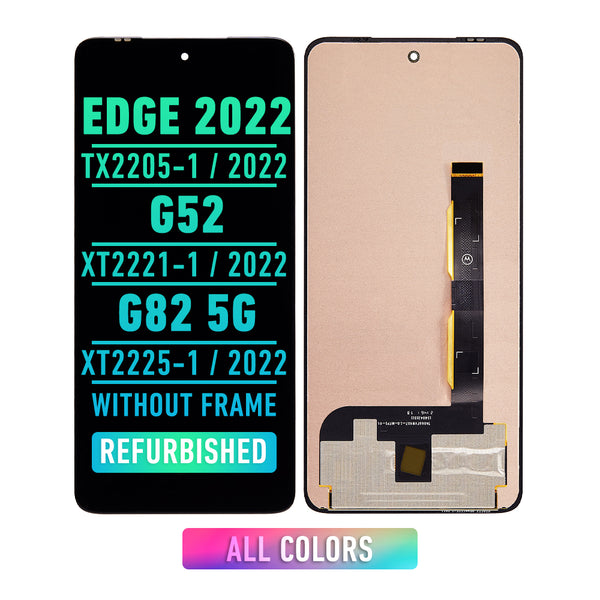 Motorola Moto Edge 2022 (XT2205-1 /2022) / G52 (XT2221-1 / 2022) / G82 5G (XT2225-1 / 2022) OLED Screen Assembly Replacement Without Frame (Refurbished) (All Colors)