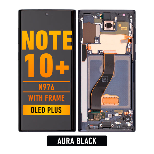 Samsung Galaxy Note 10 Plus OLED Screen Assembly Replacement With Frame (OLED PLUS) (Aura Black)