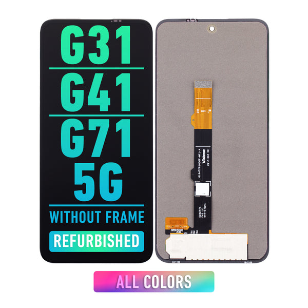 Motorola Moto G31 (XT2173 / 2021) / G41 (XT2167 / 2022) / G71 5G (XT2169-1 / 2022) OLED Screen Assembly Replacement Without Frame (Refurbished) (All Colors)