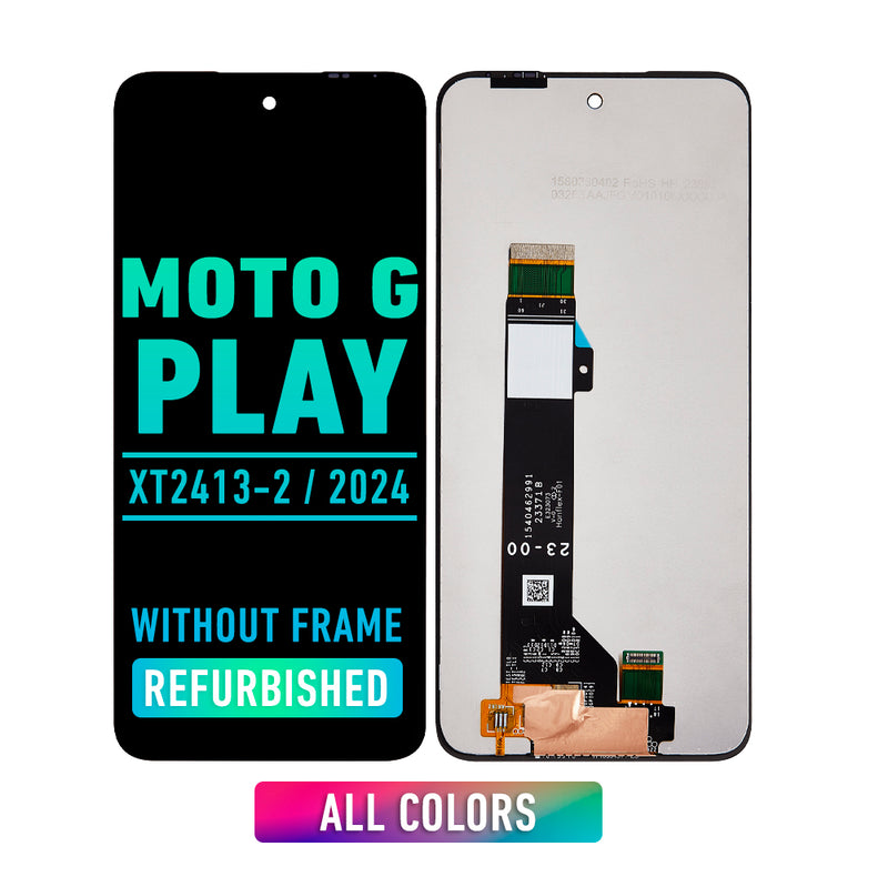 Motorola Moto G Play (XT2413-2 / 2024) LCD Screen Assembly Replacement Without Frame (Refurbished) (All Colors)