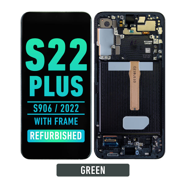 Samsung Galaxy S22 Plus OLED Screen Assembly Replacement With Frame (Refurbished) (Green)