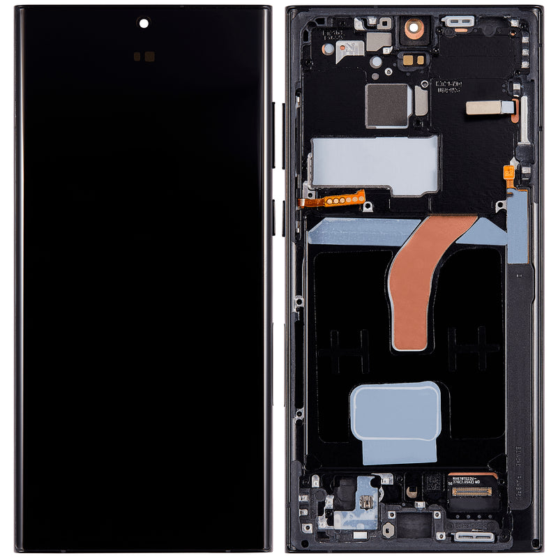 Samsung Galaxy S22 Ultra OLED Screen Assembly Replacement With Frame (OLED PLUS) (Graphite)