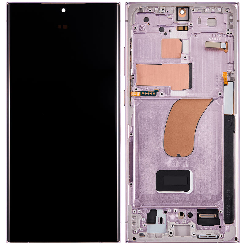 Samsung Galaxy S23 Ultra OLED Screen Assembly Replacement With Frame (OLED PLUS) (Lavender)