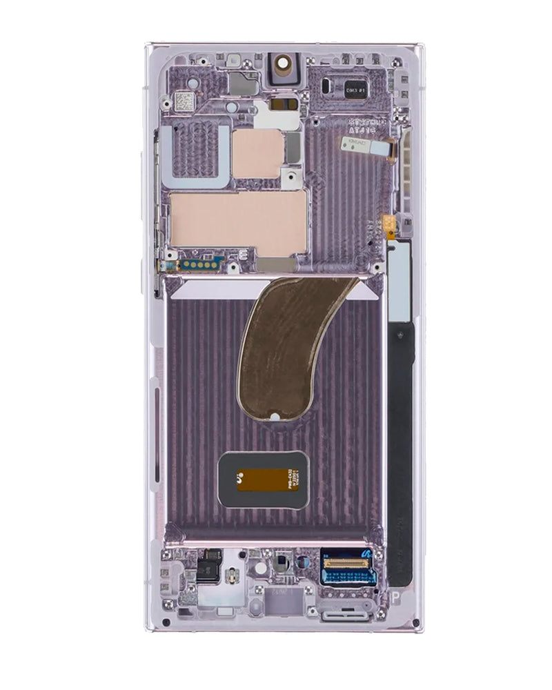 Samsung Galaxy S23 Ultra 5G OLED Screen Assembly Replacement With Frame (Refurbished) (Lavender)