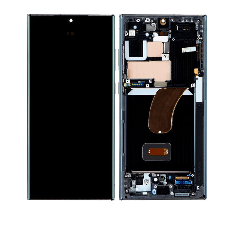Samsung Galaxy S23 Ultra 5G OLED Screen Assembly Replacement With Frame (Refurbished) (Phantom Black)