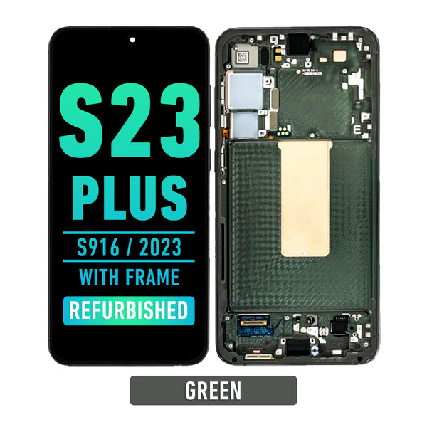 Samsung Galaxy S23 Plus 5G OLED Screen Assembly Replacement With Frame (Refurbished) (Green)