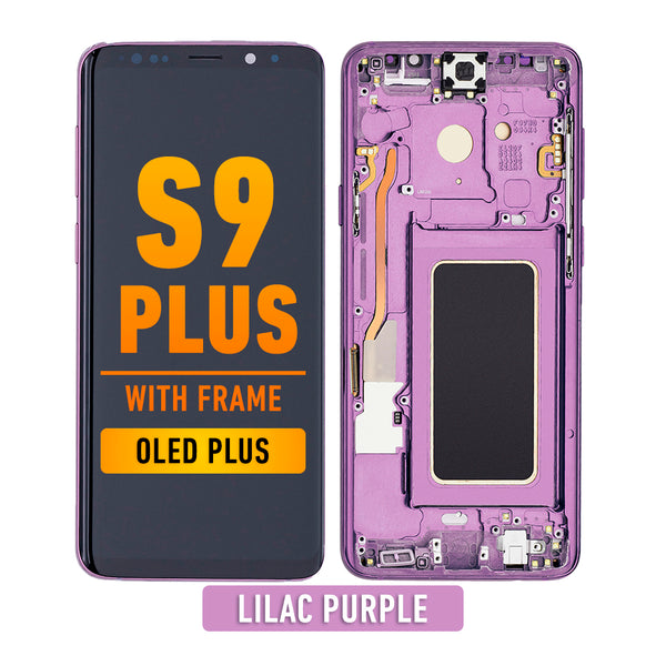 Samsung Galaxy S9 Plus OLED Screen Assembly Replacement With Frame (OLED PLUS) (Lilac Purple)
