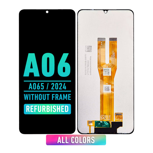 Samsung Galaxy A06 (A065 / 2024) LCD Screen Assembly Replacement Without Frame (Refurbished) (All color)
