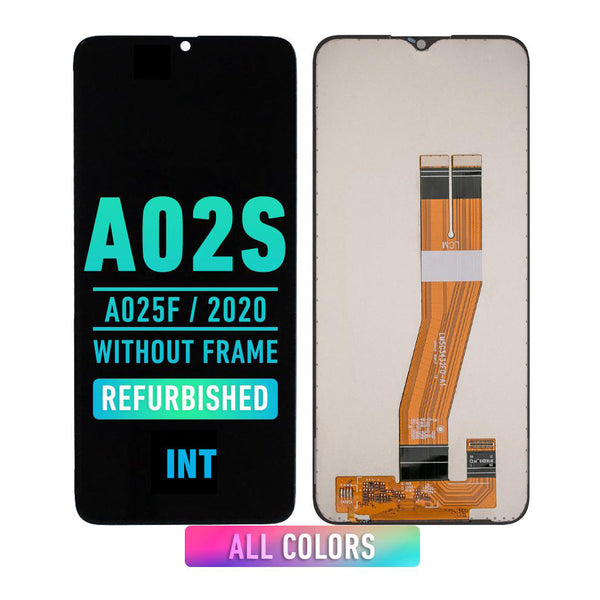 Samsung Galaxy A02s (A025F / 2020) LCD Screen Assembly Replacement Without Frame (INT Version) (Refurbished) (All Colors)