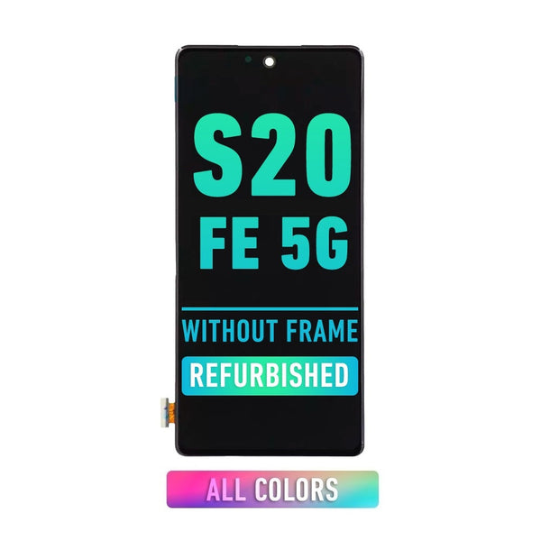 Samsung Galaxy S20 FE OLED Screen Assembly Replacement Without Frame (Refurbished) (All Colors)
