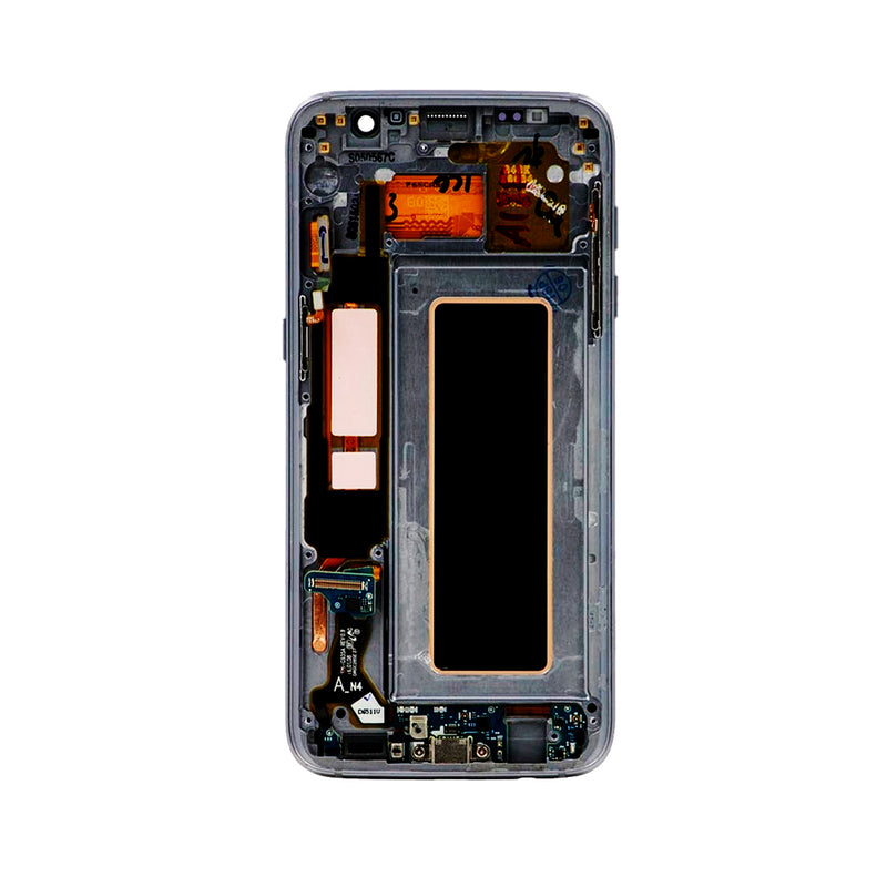 Samsung Galaxy S7 Edge OLED Screen Assembly Replacement With Frame (INT Version) (Incell) (Black Onyx)