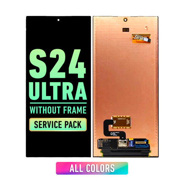 Samsung Galaxy S24 Ultra 5G OLED Screen Assembly Replacement Without Frame (Service Pack) (All Colors)