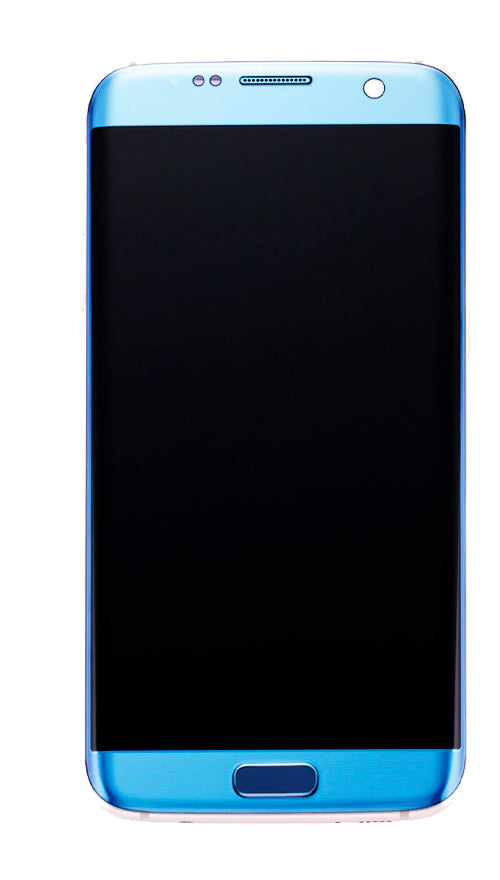 Samsung Galaxy S7 Edge OLED Screen Assembly Replacement With Frame (INT Version) (Incell) (Coral Blue)