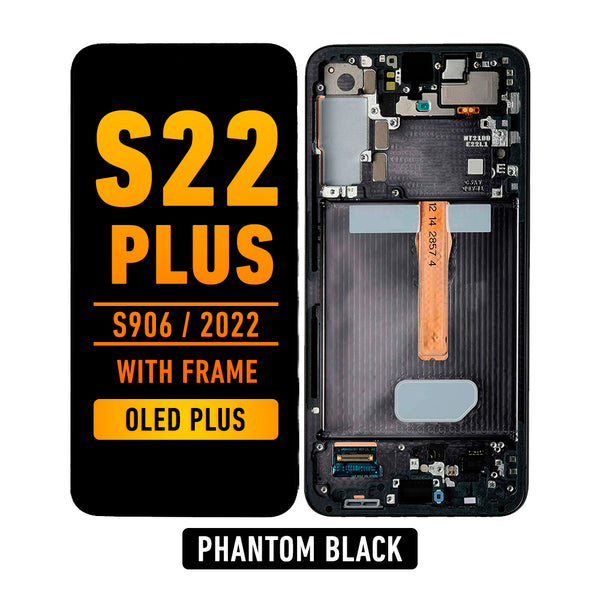 Samsung Galaxy S22 Plus OLED Screen Assembly Replacement With Frame (OLED PLUS) (Phantom Black)