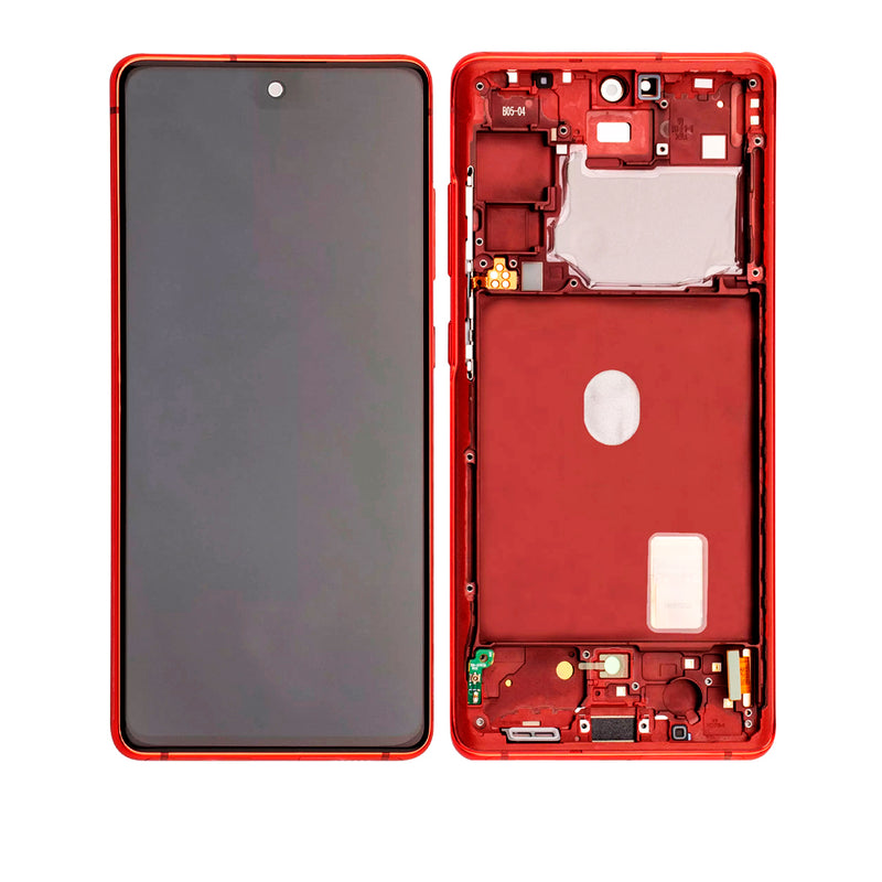 Samsung Galaxy S20 FE OLED Screen Assembly Replacement With Frame (OLED PLUS) (Cloud Red)