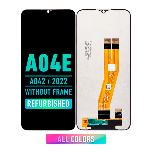 Samsung Galaxy A04e (A042 / 2022) LCD Screen Assembly Replacement Without Frame (Refurbished) (All Colors)